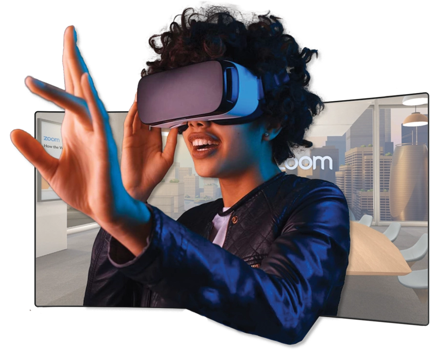 Business Woman Virtual Reality Collaboration - OCTOPUS XR